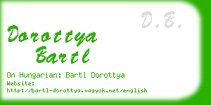 dorottya bartl business card